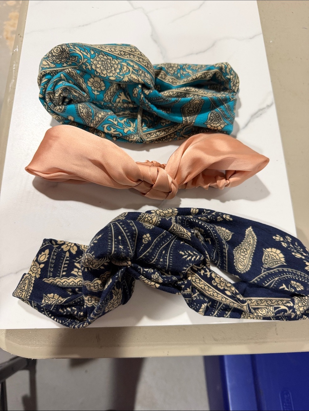 Silk-Feel Peach Knot Headband - Women Accessories